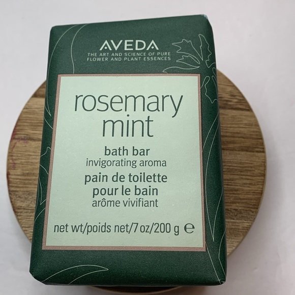 AVEDA Rosemary Vegan Soap Mint Bath Bar 7oz 200 ml Full Size Bar New - Picture 5 of 5